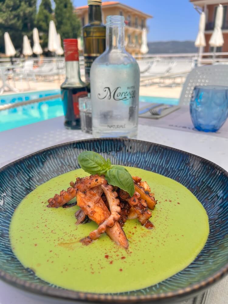 Dishes of the Hotel Moresco restaurant